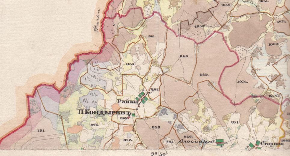 Карта Менде Владимирской Губернии